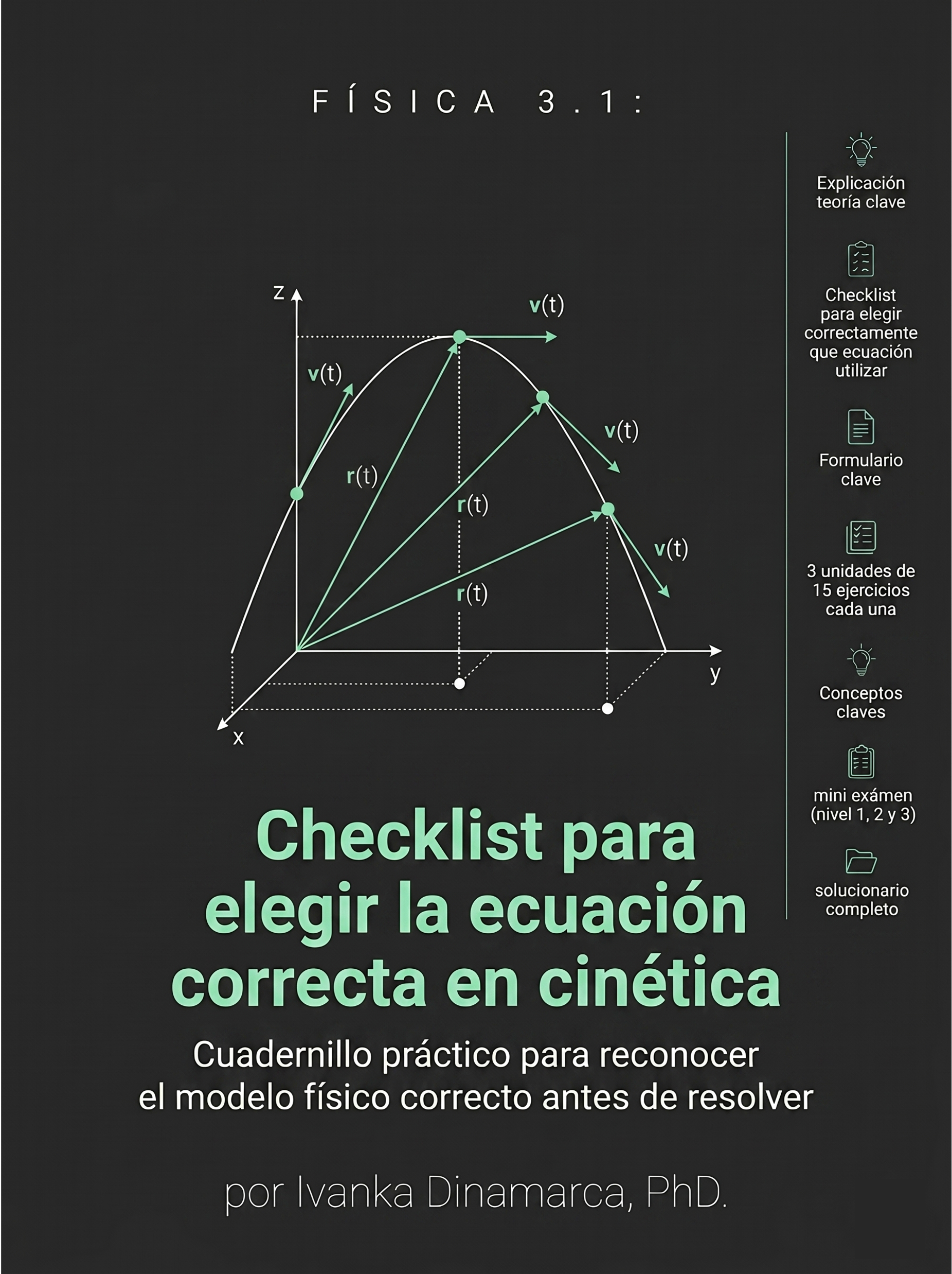FÍSICA 3.1 — Checklist para elegir la ecuación correcta en cinética