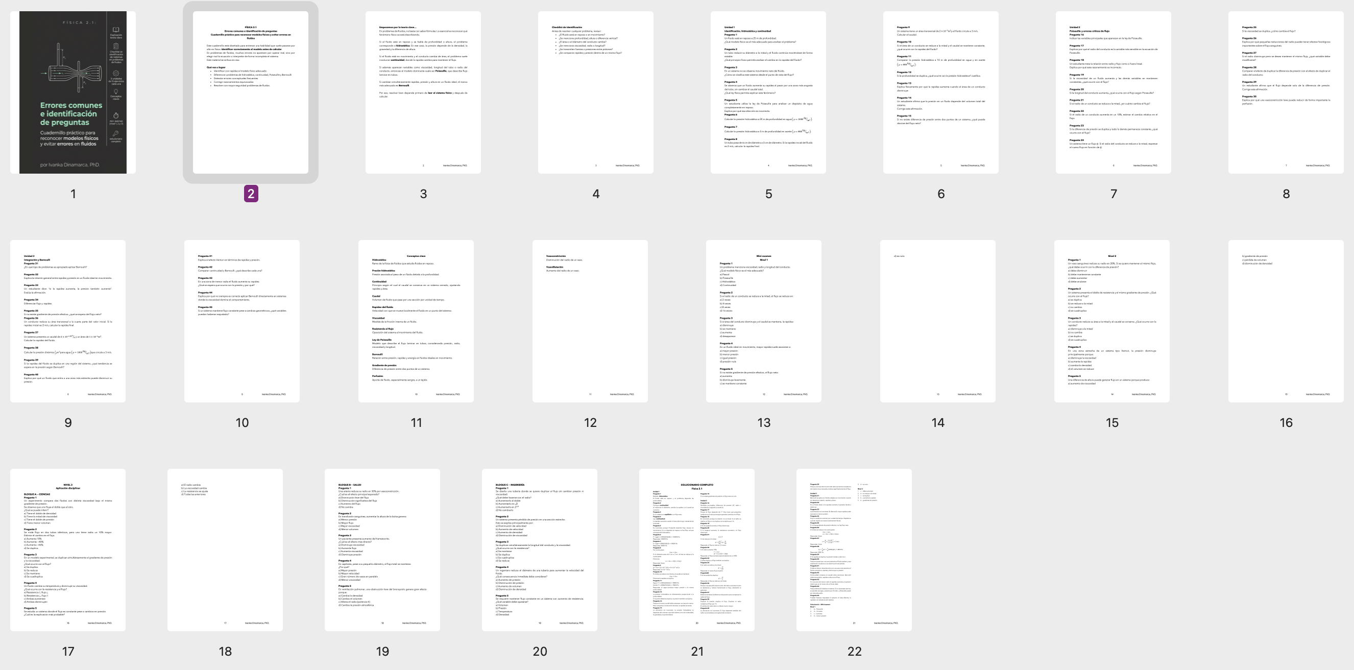 FÍSICA 2.1 — Errores comunes e identificación de preguntas